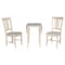 International Concepts Round Small Drop Leaf Dining Table with 2 Splat Back Chairs - 3 Piece Dining Set, 36 in W, 22 in L K-2236D-C10P - alternate 7